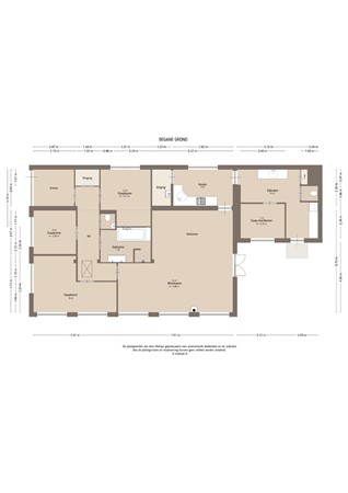 Floorplan - Populierstraat 1A, 4142 EA Leerdam